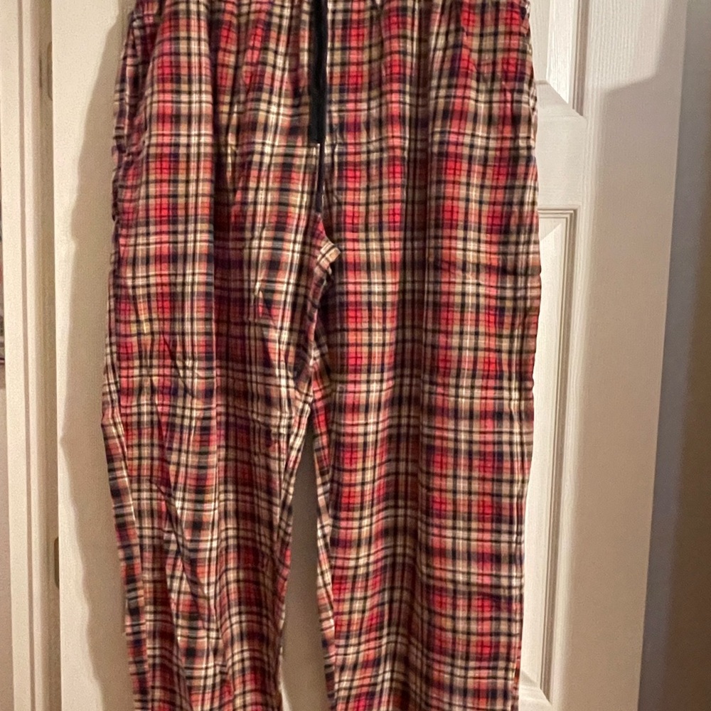 American Living Red and Black Plaid Men's Sleeping Pants